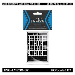Fusion Scale Graphics 120200 HO GE GEVO Locomotive Window Masking Set