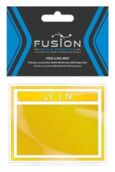 Fusion Scale Graphics 260003 N Railroad Locomotive Yellow Reflective Sill Stripes Set