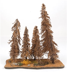 Grand Central Gems AST1 Spruce Trees 7 Trees 3-9" Tall