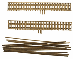 Grand Central Gems TB12 N Wood Truss Bridge Parts Deck w/ Stringers 6" Pkg 2