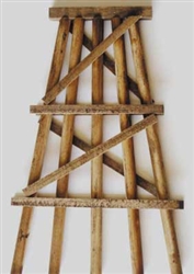 Grand Central Gems TB2 HO Wood Trestle Bents Assembled Medium 5" 12.7cm Tall pkg 5 