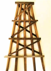 Grand Central Gems TB3 HO Wood Trestle Bents Assembled Large 7" Tall pkg(5)