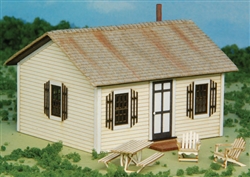 GCLaser 19097 HO Open Hearth Inn Rental Cabin 4-Pack w/4 Tables & 8 Chairs
