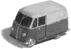 GHQ 56013 N American Truck Unpainted Metal Kit Metro Delivery Van