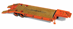 GHQ 62002 HO 1950s 2-Axle Lowboy Trailer Kit
