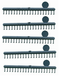 Grandt Line 156 O Rivets Round Head Plastic .063" Diameter pkg 100