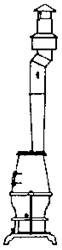Grandt Line 3010 O Passenger Car Stove/Stack Rio Grande