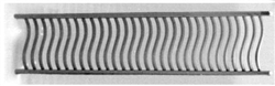 Grandt Line 3576 O S Curved Iron Railing 1/4 Inch Curved Posts