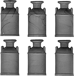 Grandt Line 3582 O Milk Cans pkg(6)