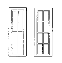 Grandt Line 3729 O Rio Grande Southern-Style Depot Windows 24 x 82" 2/2 & 4/4 Light