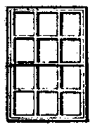 Grandt Line 5009 HO Window 12-Pane Double-Hung Scale pkg 8