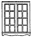 Grandt Line 5160 HO Windows Queen Anne Style Double Hung Paired Window 5'6" x 6'6" Pkg 3 