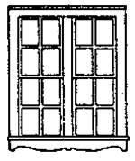 Grandt Line 5160 HO Windows Queen Anne Style Double Hung Paired Window 5'6" x 6'6" Pkg 3 