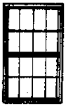 Grandt Line 5179 HO Windows Double-Hung Scale 42 x 72" pkg 6        