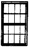 Grandt Line 5179 HO Windows Double-Hung Scale 42 x 72" pkg 6        