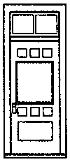 Grandt Line 5197 HO Doors Rio Grande Southern Ophir Depot Style 36 x 84" pkg 4