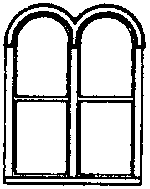 Grandt Line 5212 HO Windows Double Round-Top pkg 4