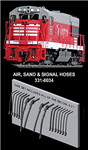 Hi-Tech 6034 HO Diesel Locomotive Rubber MU & Brake Hose Set 16 Pieces