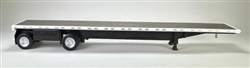 Herpa 415479 HO 48' Spread-Axle Highboy Flatbed Trailer Assembled Black