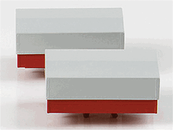 Herpa 51828 HO Truck Accessories Covered Flatbed Ballast Carrier for Heavy Tractor Pkg 2