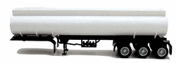 Herpa 5353 HO Trailer Only No Tractor Tri-Axle Elliptical Tank Trailer Undecorated