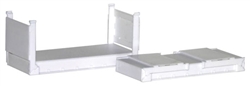 Herpa 5460 HO 20' Stackable Flat Container 2-Pack Undecorated