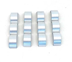 Herpa 5528 HO 3-Axle Fenders for Trailers/Trucks Silver pkg (4)