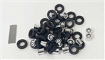Herpa HO Rear Wheelsets for Trucks Low Profile pkg 8