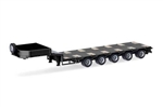 Herpa 76388 HO Goldhofer Drop Deck 5-Axle Trailer Assembled Various Standard Colors