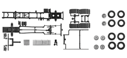 Herpa 83966 HO MAN TGX Straight Truck Kit Undecorated Pkg 2