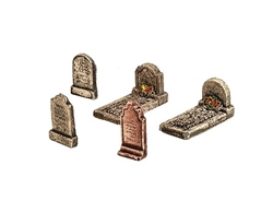 Harburn and Hamlet CG270 HO Gravestones Asst. A 5 pk Kit