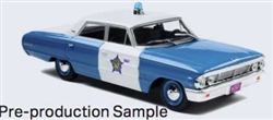 Iconic Replicas 430656 1/43 1964 Ford Galaxie Police Cruiser Assembled Chicago Police Department