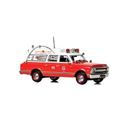 Iconic Replicas 500586 O 1/50 1969 Chevrolet C-10 Ambulance Assembled City of Los Angeles