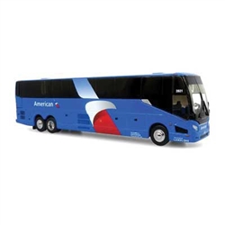 Iconic Replicas 870449 HO 2022 Prevost H3-45 Coach Assembled American Airlines