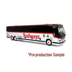 Iconic Replicas 870477 HO 2022 Prevost H3-45 Coach Assembled Adirondack Transit Lines Trailways