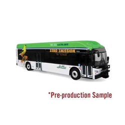 Iconic Replicas 870535 HO New Flyer Xcelsior Charge FC Bus Assembled AC Transit