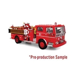 Iconic Replicas 870536 HO 1973 Ward LaFrance Ambassador Fire Truck Assembled Los Angeles County Fire Department Engine #51