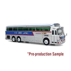 Iconic Replicas 870546 HO 1971 Eagle Model 05 Bus Assembled KG Lines Greyhound/Trailways