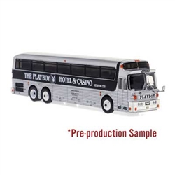 Iconic Replicas 870560 HO 1969 Eagle Model 05 Coach Bus "Playboy"  Assembled