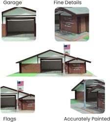 Iconic Replicas 870587STN HO Station #51 Fire Station Snap-Together Kit
