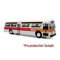 Iconic Replicas 870596 HO 1980 GM 53102 (Fishbowl) Bus Assembled San Francisco MUNI