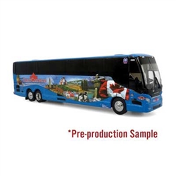 Iconic Replicas 870619 HO Provost H3-45 Motorcoach Bus Assembled Great Canadian Scenery Mural