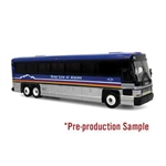 Iconic Replicas 870621 HO MCI D4000 Coach Assembled Gray Line Alaska