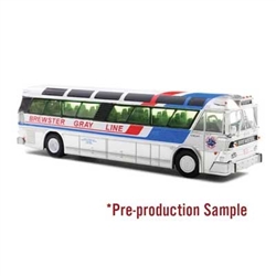 Iconic Replicas 870628 HO 1964 MCI MC-5A Coach Bus Assembled Brewster Gray Line