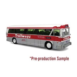 Iconic Replicas 870630 HO 1964 MCI MC-5A Coach Bus Assembled Trailways