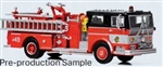 Iconic Replicas 870648 HO Ward LaFrance Fire Engine Assembled Chicago Fire Department