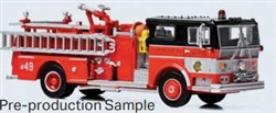 Iconic Replicas 870648 HO Ward LaFrance Fire Engine Assembled Chicago Fire Department