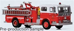 Iconic Replicas 870649 HO Ward LaFrance Fire Engine Assembled San Francisco Fire Department