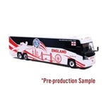 Iconic Replicas 870724 HO MCI D4520 Motorcoach Bus Assembled World Cup England Soccer Team
