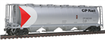 Intermountain 45221 HO Cylinder Covered Hopper Round Hatches CP MM Slv